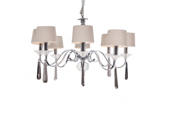 Broughton House Chrome Lamp Shade Chandelier