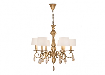 Broughton House Gold Hanging Lamp Shade Chandelier
